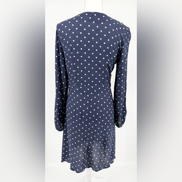 American Eagle Outfitters Navy Polka Dot Dress - Picture 6 of 8